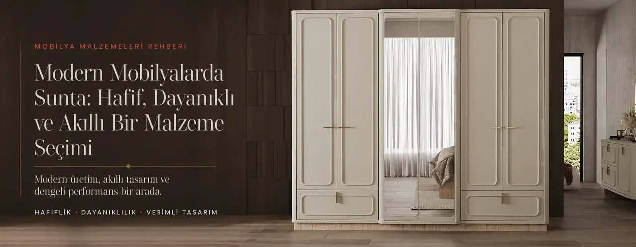 Modern Mobilyalarda Sunta: Hafif, Dayanıklı ve Akıllı Bir Malzeme Seçimi