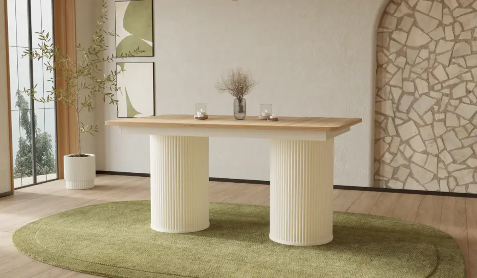 Bohem Plus Yemek Odası - Ceviz Açılır Masa