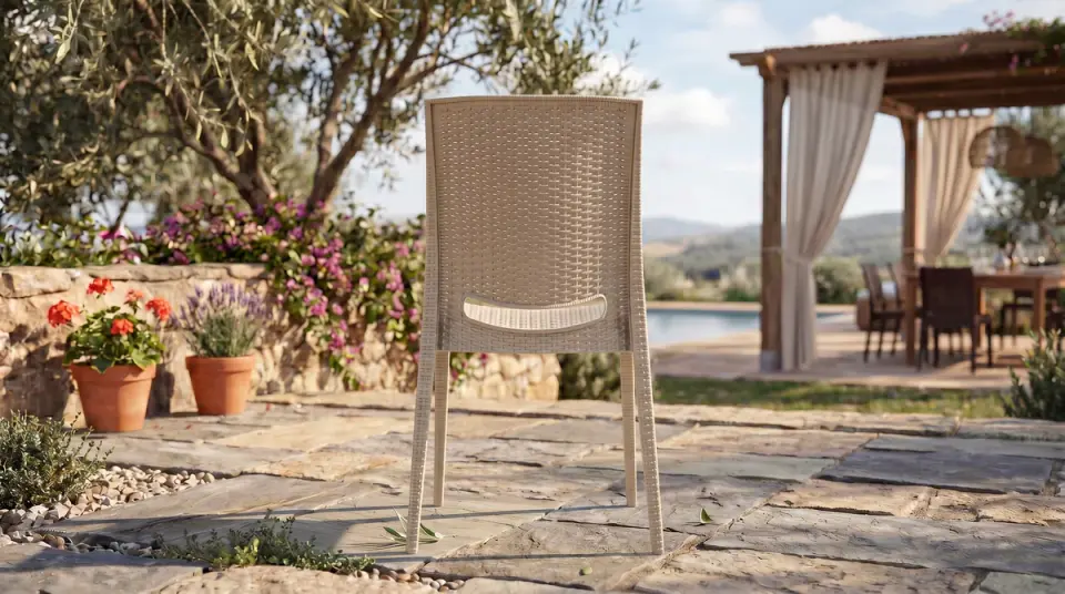 Rattan Sandalye Cappucino