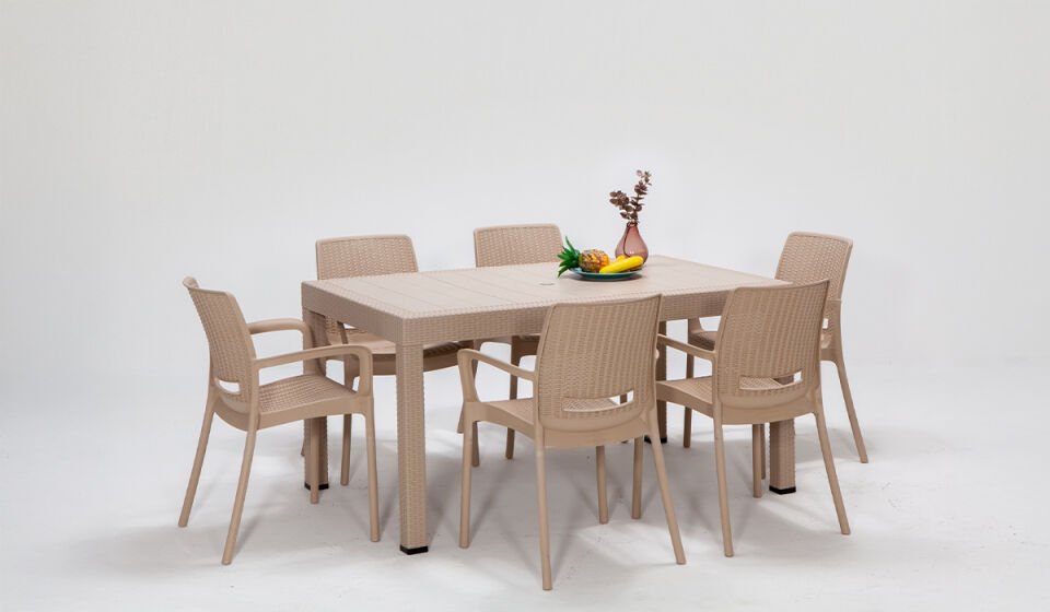 Rattan Viva Large Masa Takımı