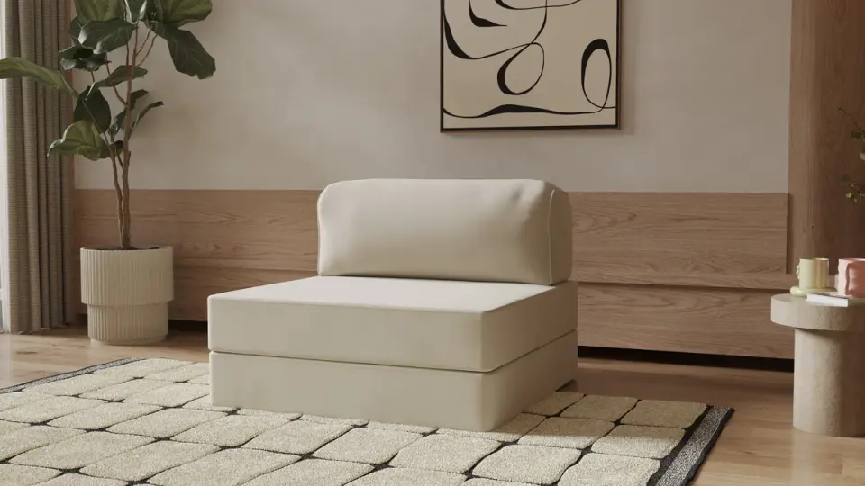 Legoom Tekli Koltuk Krem